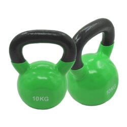 10Kg x 2 Iron Vinyl Kettlebell Weight – Gym Use Russian Style Cross Fit Strength