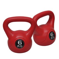 2 x 6kg Kettlebell – Home Gym Kettlebell Weight Fitness Exercise – Red