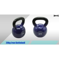 20kg Iron Vinyl Kettlebell Weight – Gym Use Russian Cross Fit Strength Training