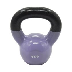 4Kg Iron Vinyl Kettlebell Weight – Gym Use Russian Cross Fit Strength Training