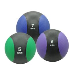 5kg + 6kg + 7kg Commercial Rubber Medicine Ball Set / Gym Fitness Exercise Ball