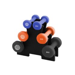 7pc Hacienda 2/3/5kg Weighted Dumbbell Set Gym Fitness Workout Exercise w/Rack