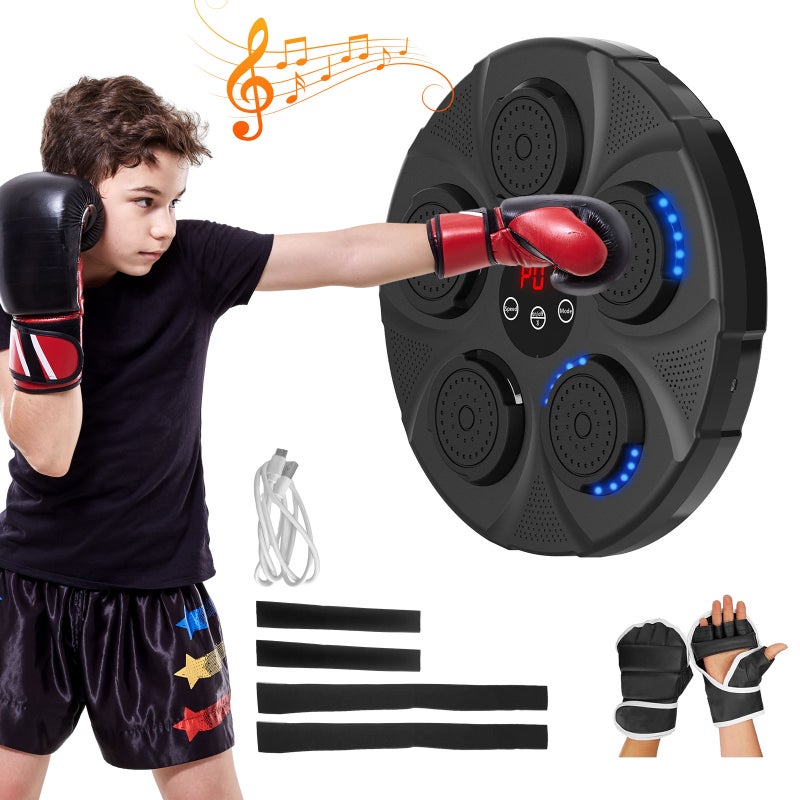 ADVWIN Smart Music Boxing Training Machine, Electronic Boxing Wall Target for Kids and Adults Reaction Strength Exercise