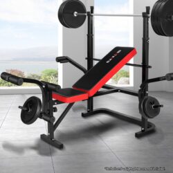 BLACK LORD Weight Bench 8in1 Press Multi-Station Fitness Home Gym Station 80CM Frame Width