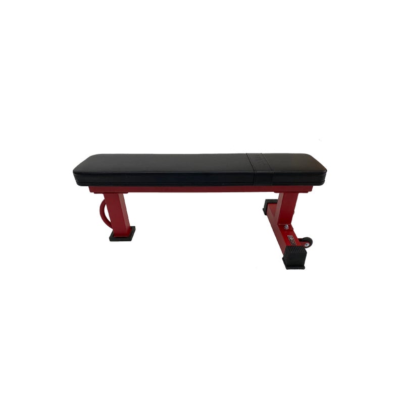 Body Iron Commercial Flat Bench Red Frame