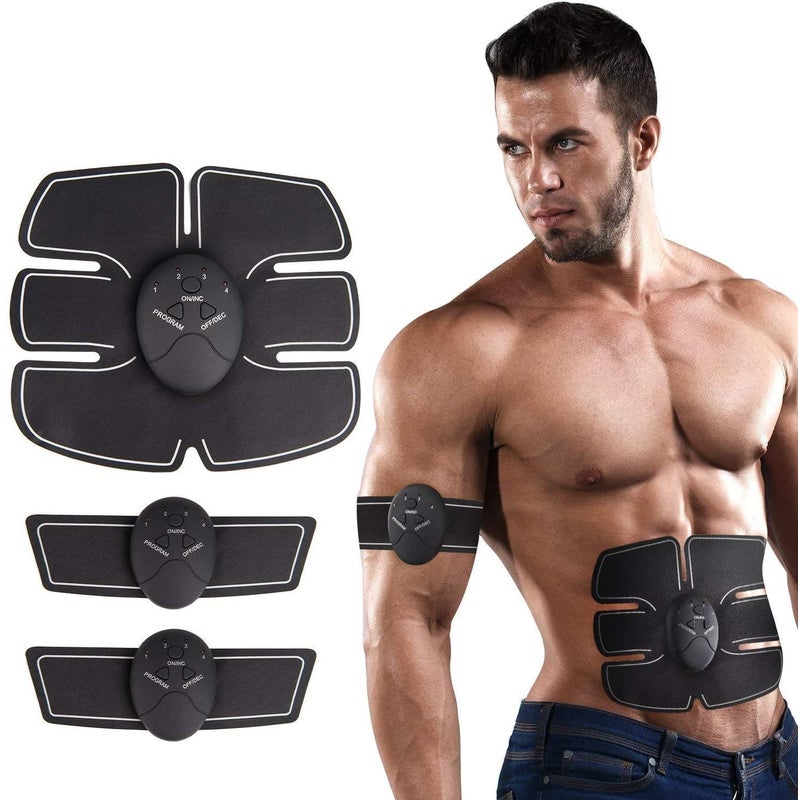Catzon ABS Stimulator Muscle Abdominal Workouts Portable EMS Fitness Equipment for Abdomen/Arm/Leg (USB Charging)
