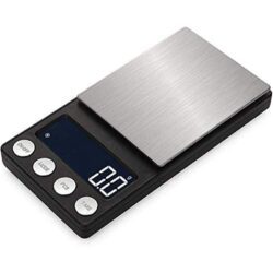 Digital Mini Scale, 500g /0.01g Pocket Scale, Pocket Scale, Electronic Smart Scale, 6 Units, LCD Backlit Display, Tare, Auto Off, Stainless Steel…