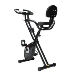Exercise Bike Home Gym Fitness Spin Recumbent Stationary Indoor Cycling Trainer Cardio Workout Machine Folding LCD Magnetic Resistance