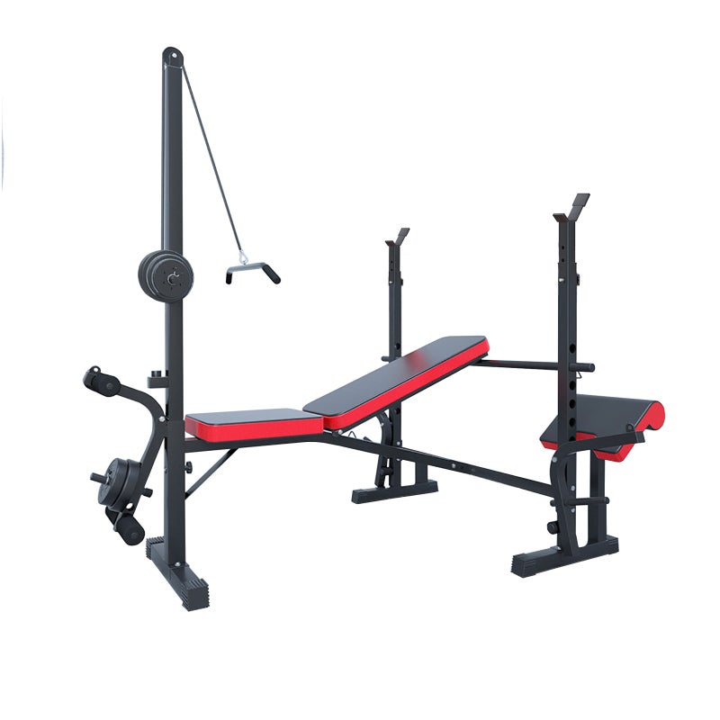 FitnessLab Back Adjustable Weight Bench Press Multi-station Fitness 8in1 Home Gym Equipment Curl