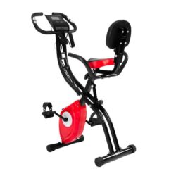 Genki Folding Exercise Spin X-Bike Magnetic Indoor Cycling Upright Recumbent Bicycle 100 Levels LCD App Bluetooth
