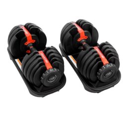 Powertrain Adjustable Dumbbells Set Home Gym Exercise Free Weights – 48kg