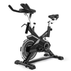 PROFLEX Commercial Spin Bike Flywheel Gym Exercise Home Workout – Grey
