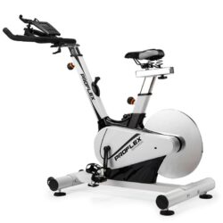PROFLEX Heavy Duty Stationary Exercise Spin Bike, 13kg Flywheel, Pulse Sensors, LCD Display for Gym Home Fitness