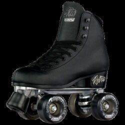 Retro Roller Skates Black (Eu40) Mens 7.5/ Ladies 8.5