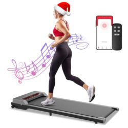 Walking Pad Treadmill Under Desk Electric Walking Machine Home Office Gym Exercise Fitness Grey