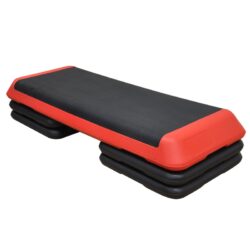 XL – Aerobic Step – 110cm*40cm Cardio Exercise Stepper – Red Stepper 4 Risers